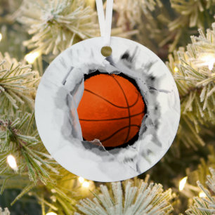 Basketball Collectable Metal Tree Decoration