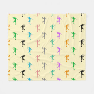 Basketball - Colourful Player Pattern Fleece Blanket