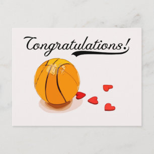 Basketball Congratulations  Postcard