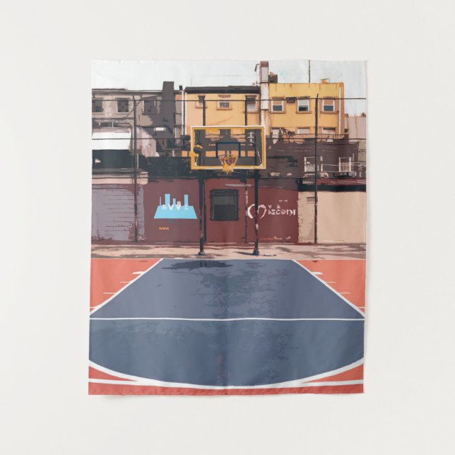 Basketball Court | Basketball Lover | Cute Gift Tapestry (Front)