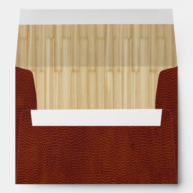 Basketball Court Boys Birthday Party Envelope (Back (Bottom))