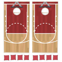 Basketball Court Cornhole Set
