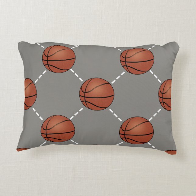 Basketball Court Decorative Cushion (Back)