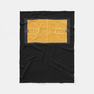 Basketball Court Fleece Blanket