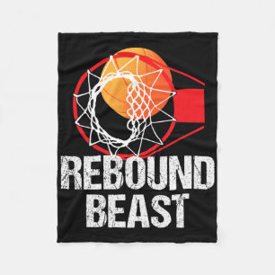 Basketball Court Fun Rebound Beast Player Gift Fleece Blanket