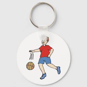Basketball Court Key Ring