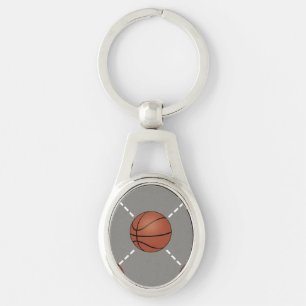 Basketball Court Key Ring