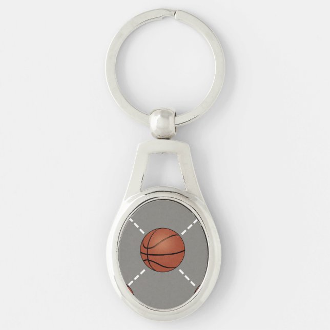 Basketball Court Key Ring (Front)