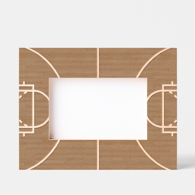 Basketball Court Laser Etched Picture Frame (Front)