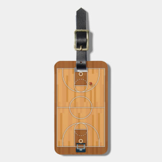 Basketball Court Pitch Hall Ball Luggage Tag