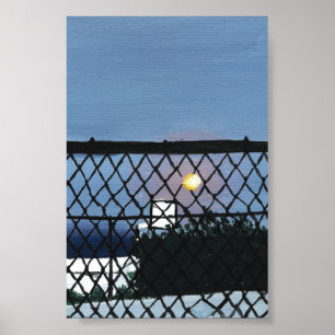 Basketball Court Print, Value Poster Paper