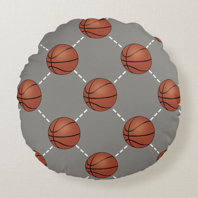 Basketball Court Round Cushion (Front)