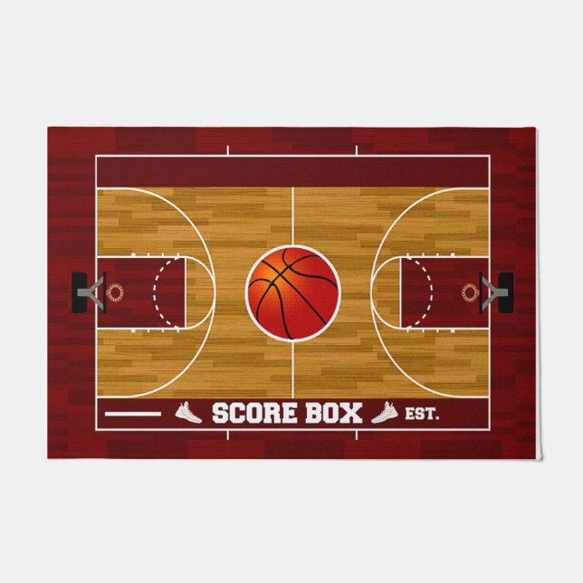Basketball Court Rubber Doormat (Front)