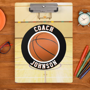 Basketball Court Team Coach Clipboard