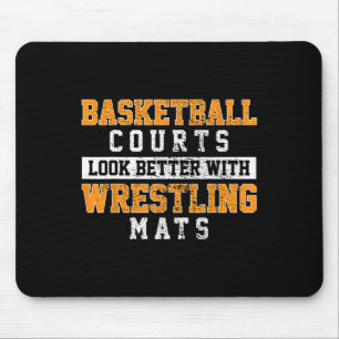 Basketball Courts Look Better With Wrestling Mats Mouse Mat