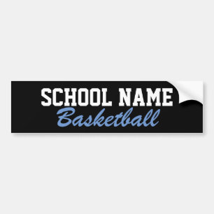 Basketball - Create Your Own School Spirit Bumper Sticker