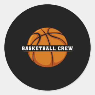 Basketball Crew Classic Round Sticker
