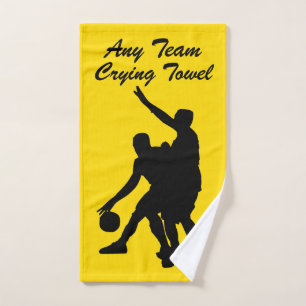 Basketball Crying Towel Your Team and Colour