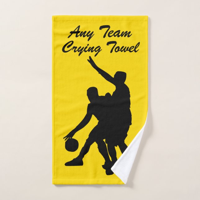 Basketball Crying Towel Your Team and Colour (Hand Towel)