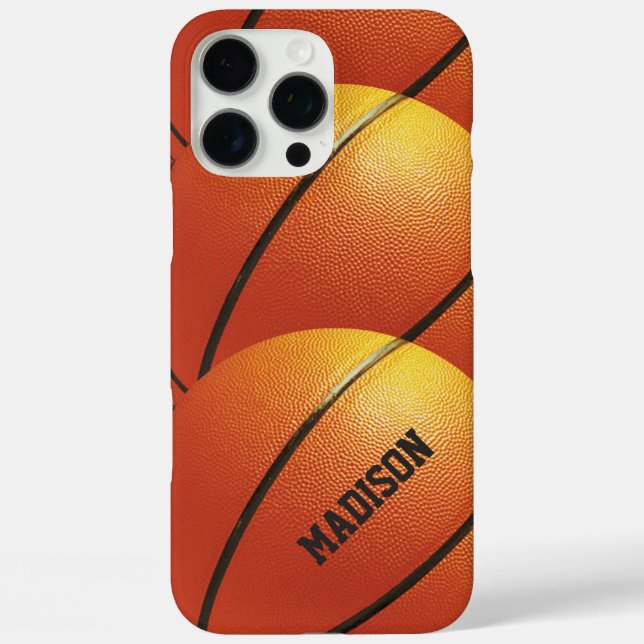 Basketball custom monogram phone cases (Back)