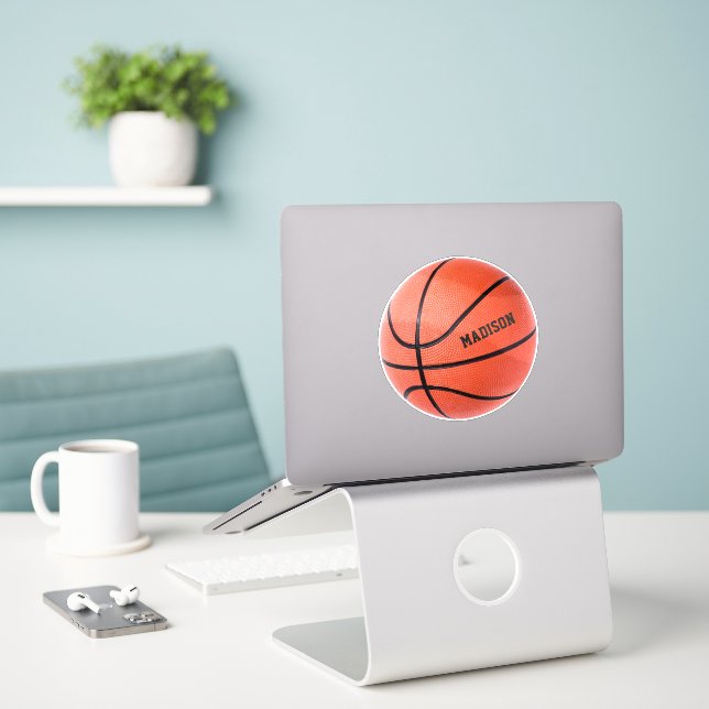 Basketball custom name (Laptop On Desk)