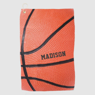 Basketball custom name golf towel