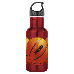 Basketball custom name water bottles