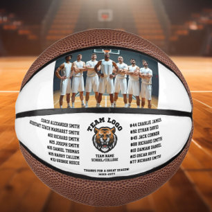 Basketball Custom Team Photo, Player Names & Logo