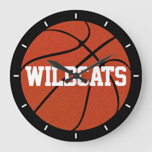 Basketball Custom Text Decorative Wall Clock