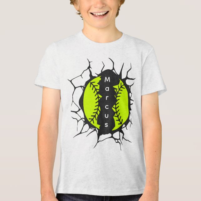 Basketball (Customisable) Tri-Blend Shirt (Front)
