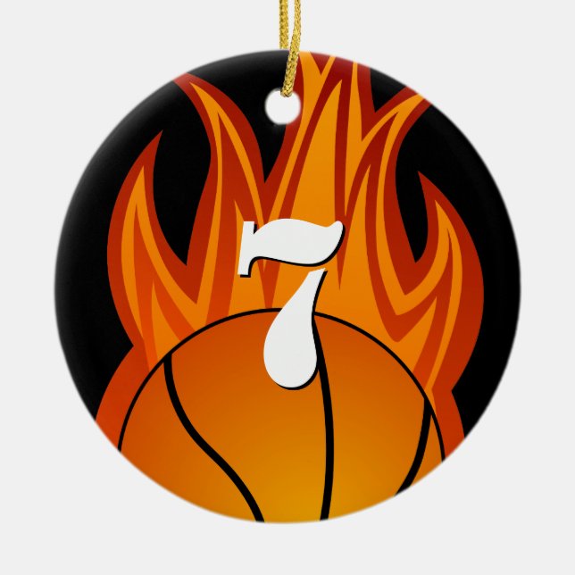 Basketball - customised ornament (Front)