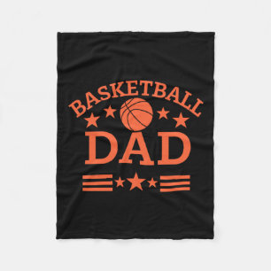 Basketball Dad 2  Fleece Blanket