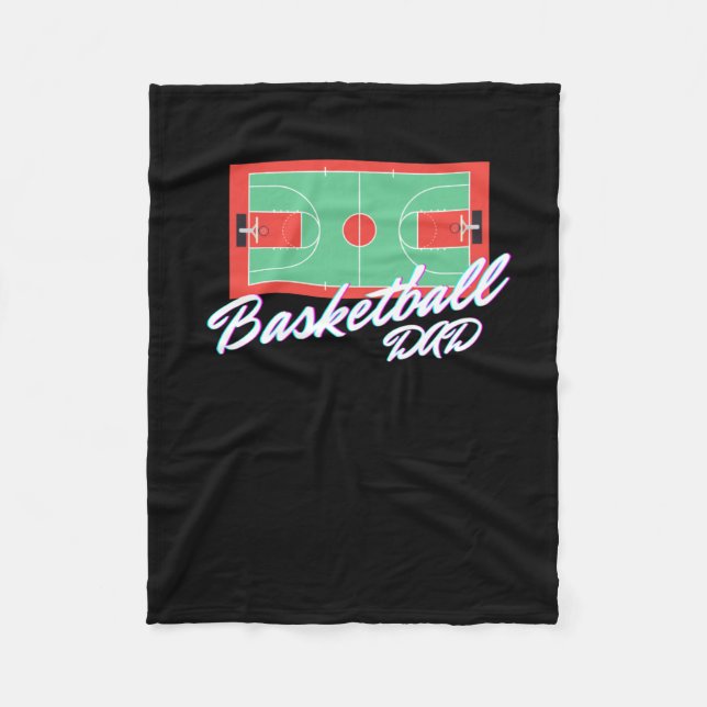 Basketball Dad 3  Fleece Blanket (Front)