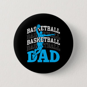 Basketball Dad Coach Team Match Player Father Dadd 6 Cm Round Badge