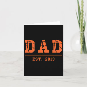 Basketball Dad Est 2013 Father Fathers Day Birthda Card