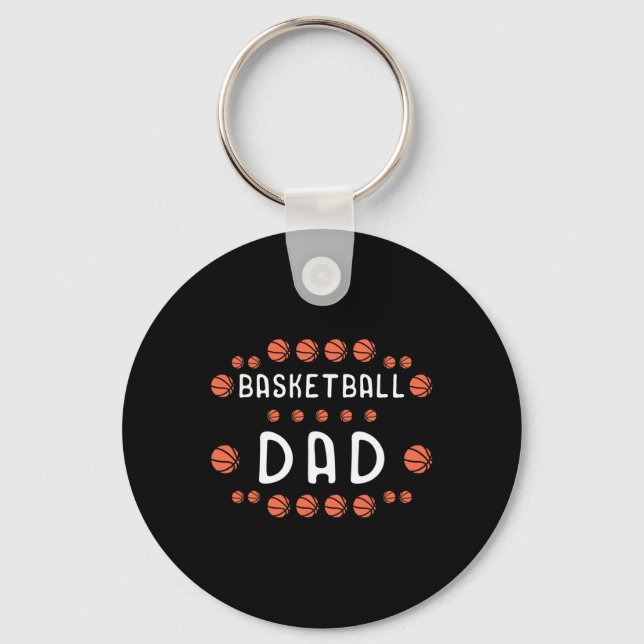Basketball Dad Fan Best Daddy Ever Hooper  Key Ring (Front)