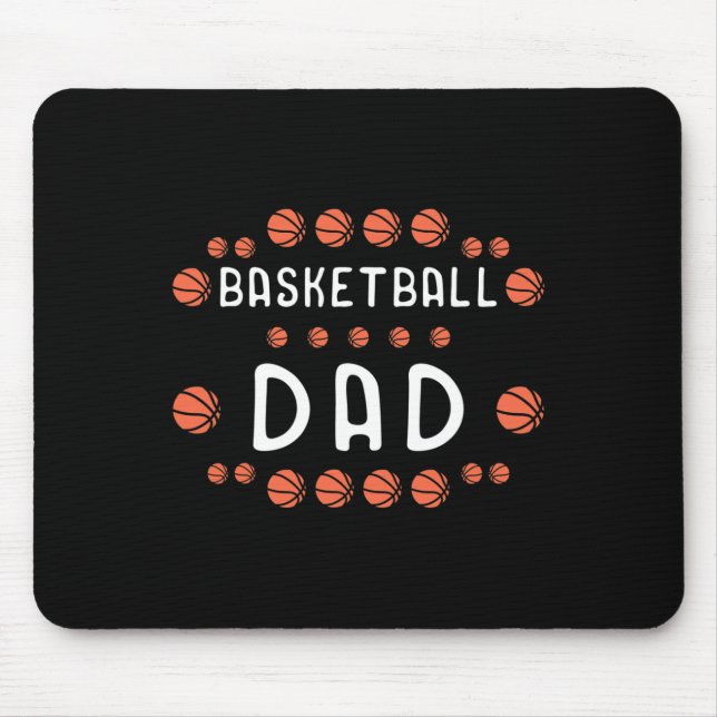 Basketball Dad Fan Best Daddy Ever Hooper  Mouse Mat (Front)