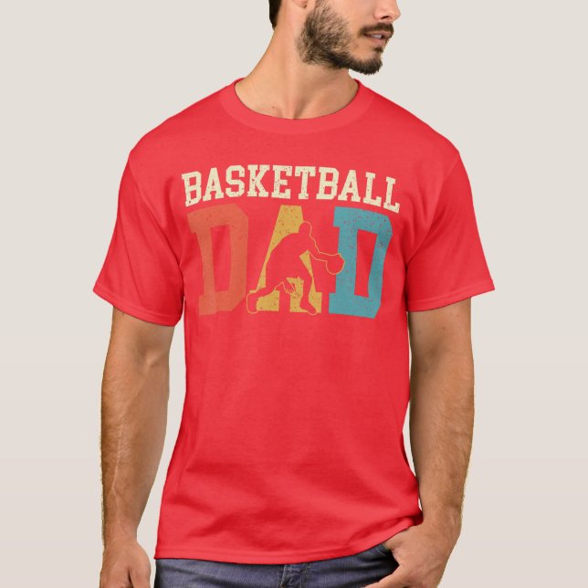 Basketball Dad Fathers Day Gamerainer Ball Sports  T-Shirt (Front)