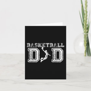 Basketball Dad  Fathers Day Gift For Daddy Papa Fa Card