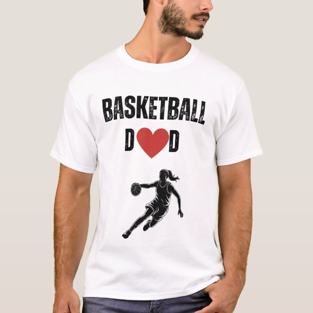Basketball Dad (female player) T-Shirt (Front)