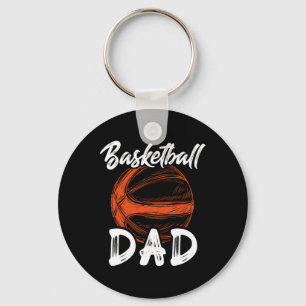 Basketball Dad For Men Family Matching Basketball  Key Ring