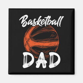Basketball Dad For Men Family Matching Basketball  Magnet