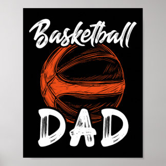 Basketball Dad For Men Family Matching Basketball Poster