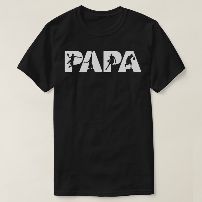 Basketball Dad  Funny Papa Basketball Father  T-Shirt (Design Front)