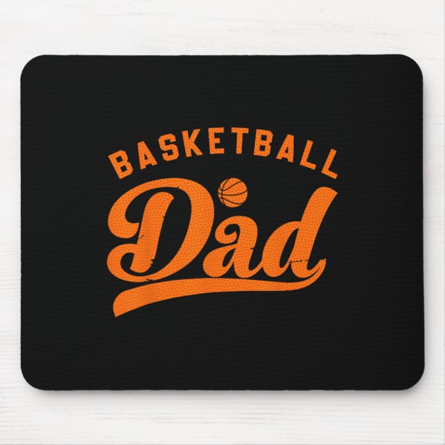 Basketball Dad Gifts Daddy Basketball Father's Day Mouse Mat (Front)