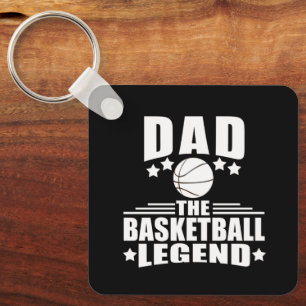 Basketball dad legend  key ring
