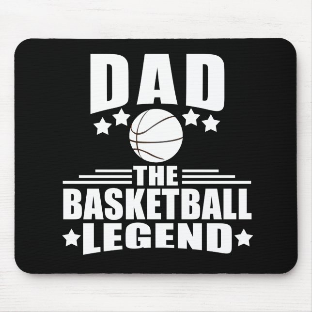 Basketball dad legend  mouse mat (Front)