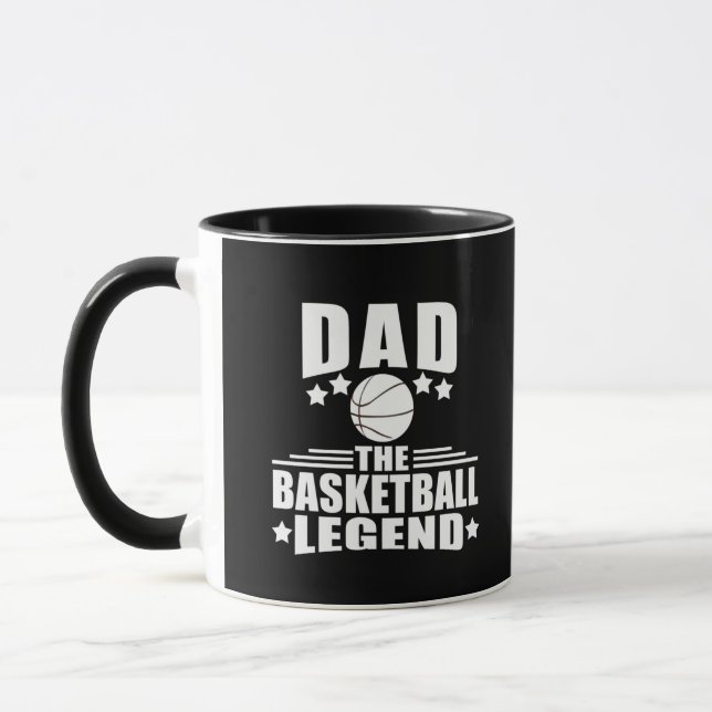 Basketball dad legend  mug (Left)