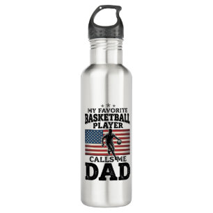 Basketball Dad Patriotic Vintage Engraving T-Shirt 710 Ml Water Bottle