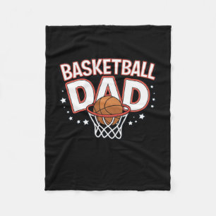Basketball Dad Premium Fleece Blanket